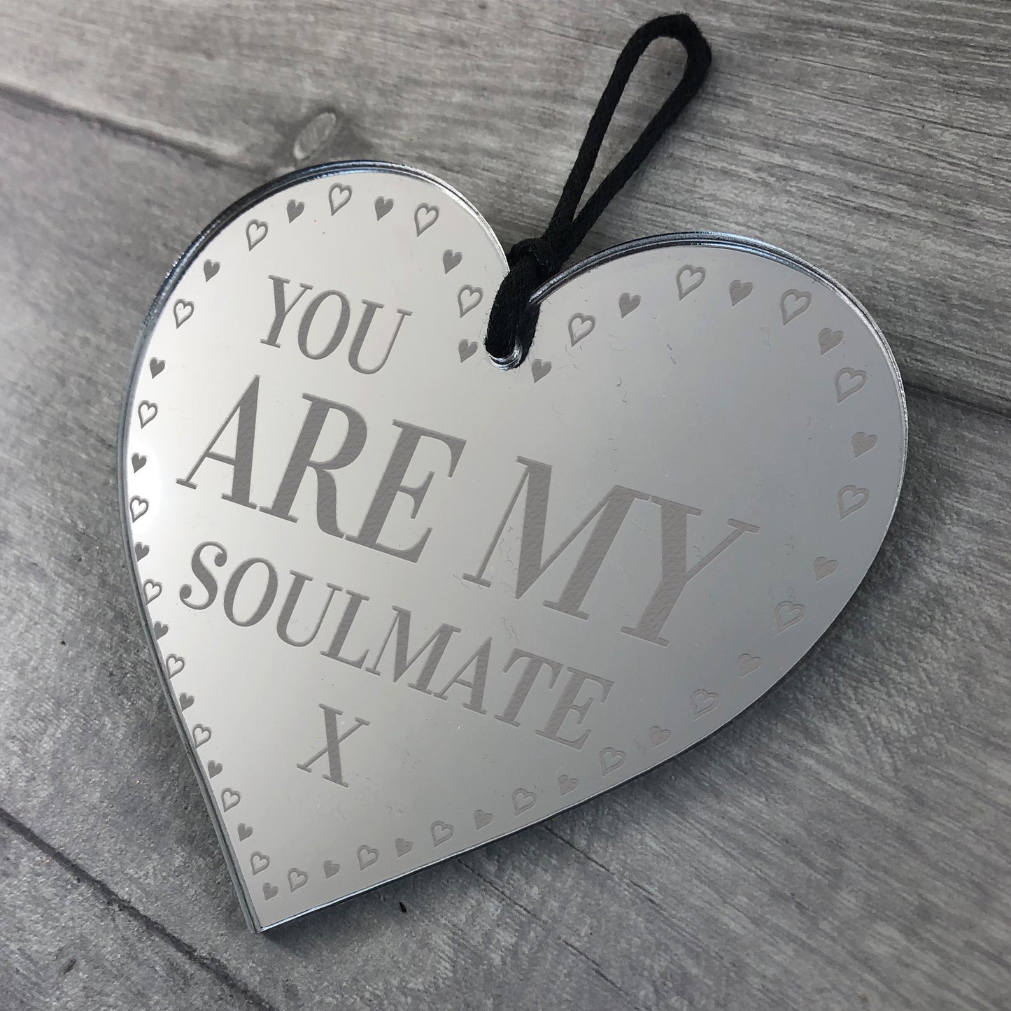 Soulmate Heart Valentines Anniversary Gift For Him Her Men