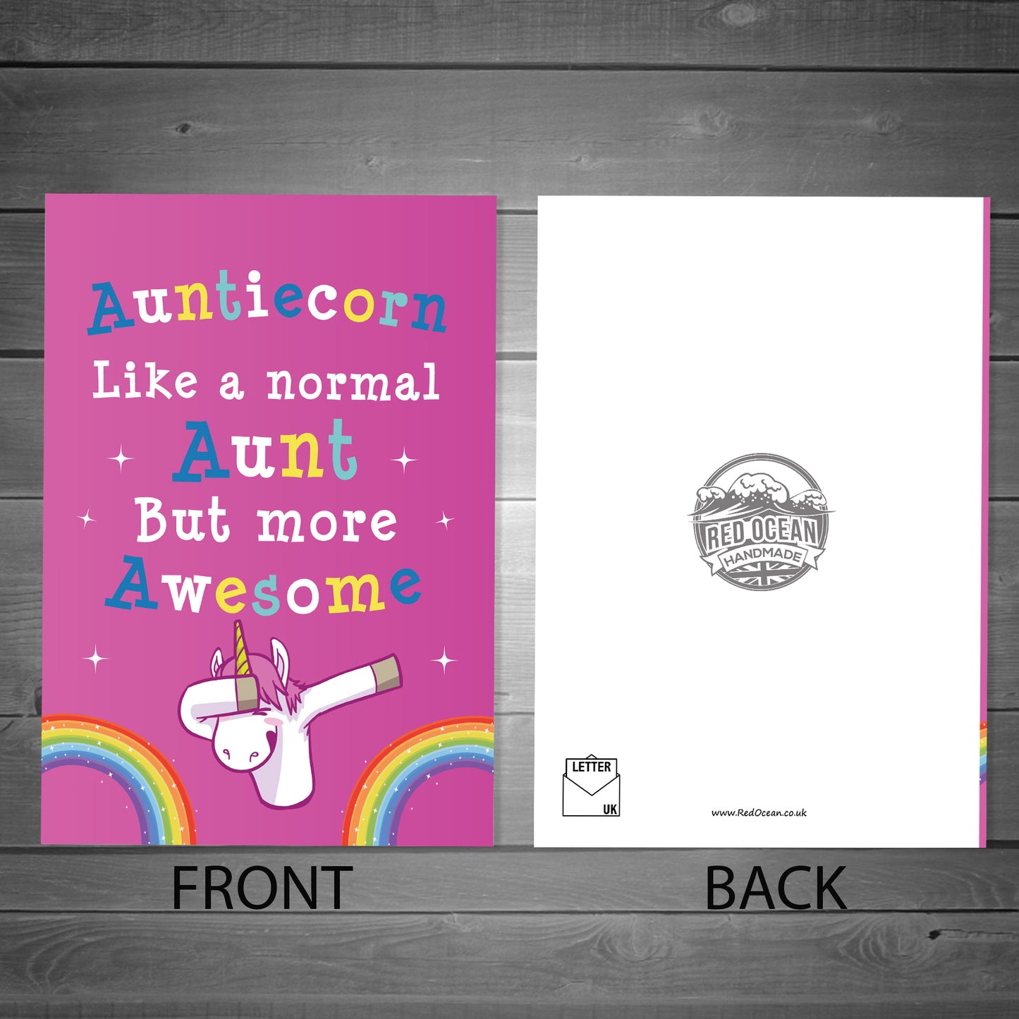 Novelty Card For Auntie Birthday Christmas A6 Card Auntie Card