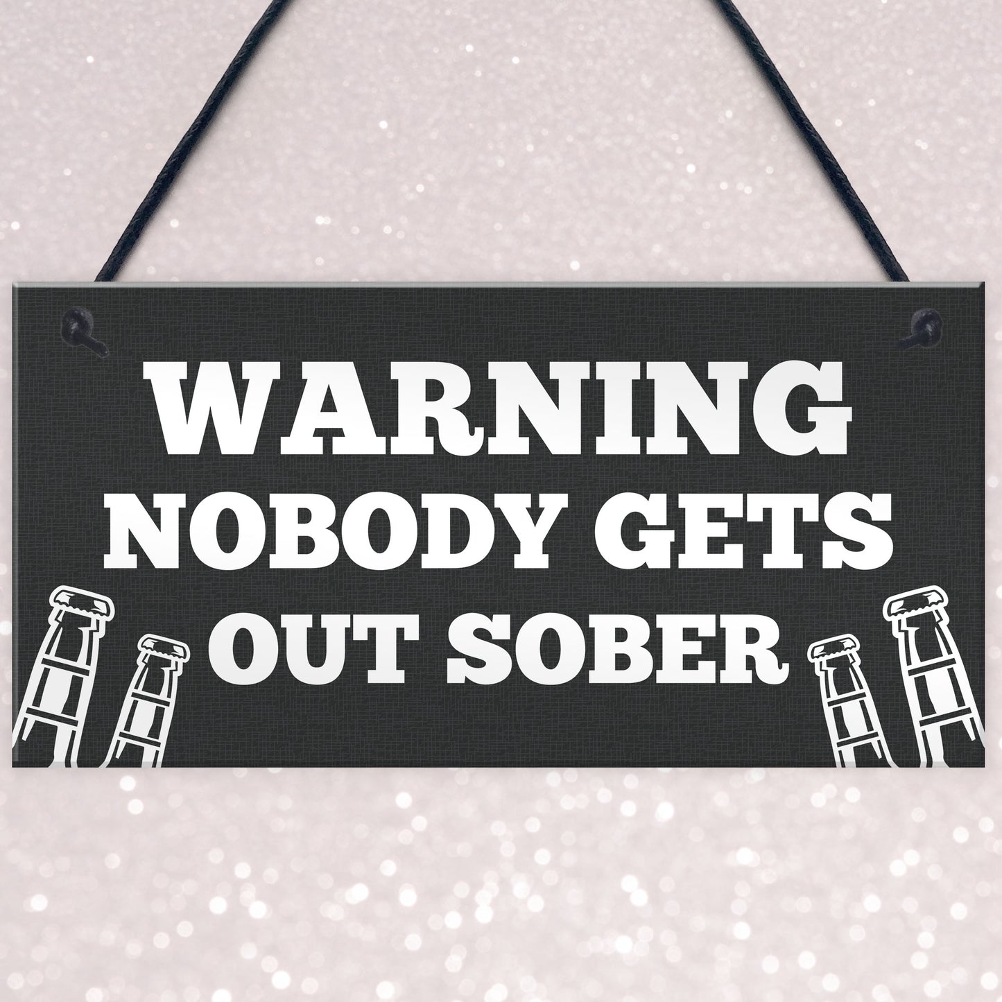 Funny WARNING Sign For Bar Home Bar Pub Hanging Wall Door Sign