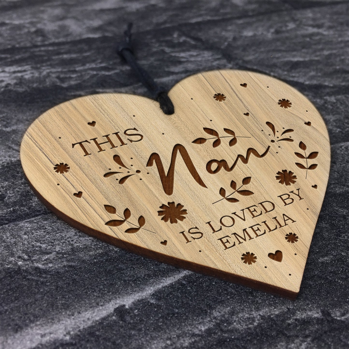 Nan Gifts For Birthday Christmas Personalised Engraved Heart