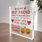 Best Friend Friendship Plaque Gift For Friend Christmas Birthday