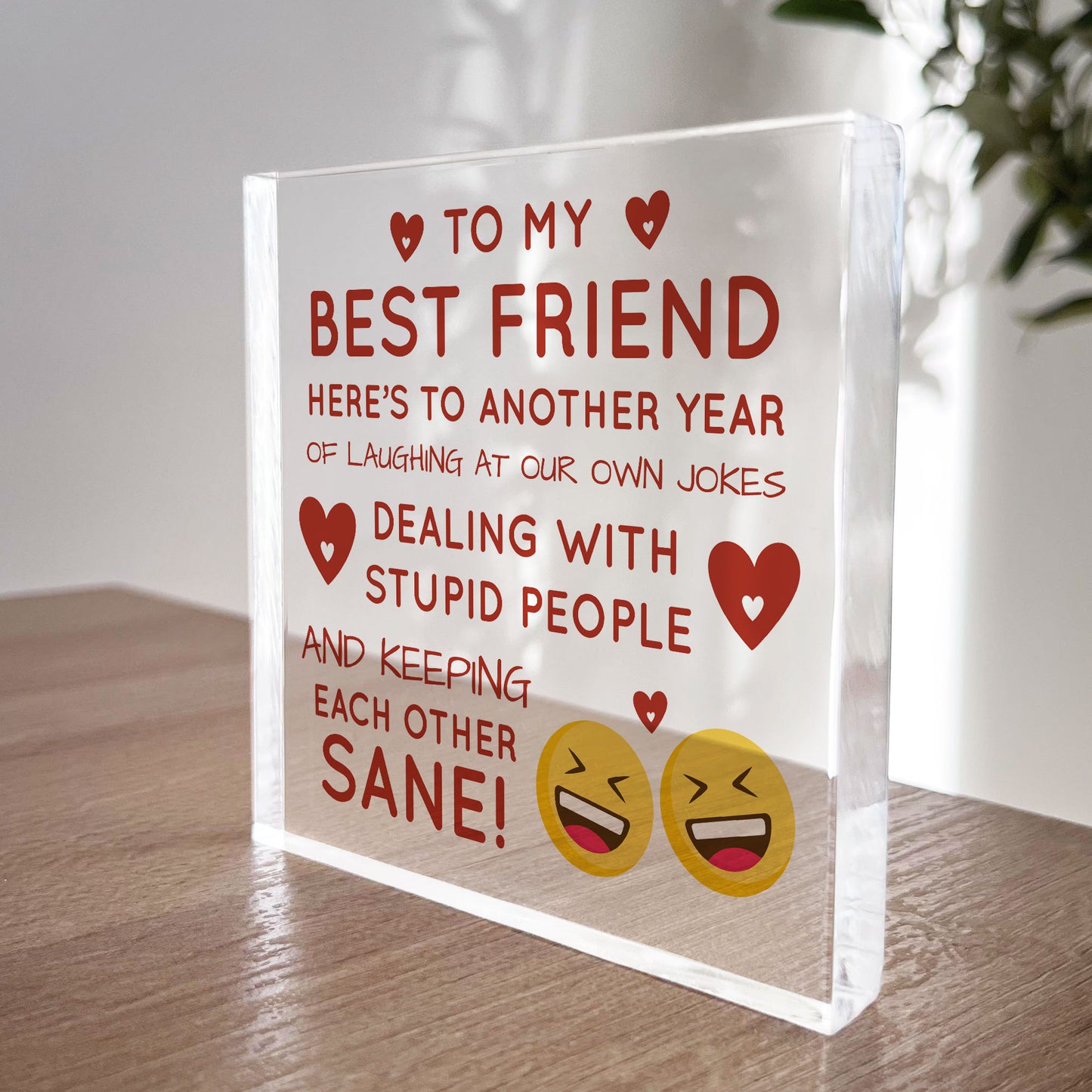 Best Friend Friendship Plaque Gift For Friend Christmas Birthday