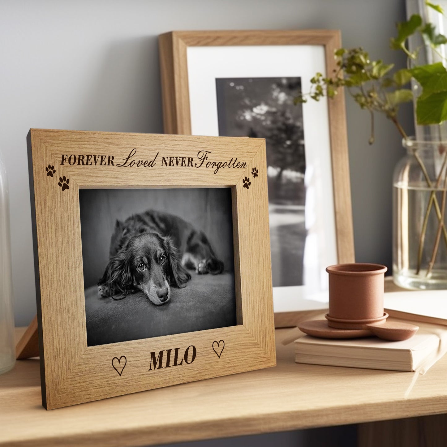 Never Forgotten Pet Memorial Photo Frame Personalised Memorial