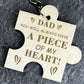 Dad Gift Engraved Keyring Birthday Fathers Day Gift For Dad