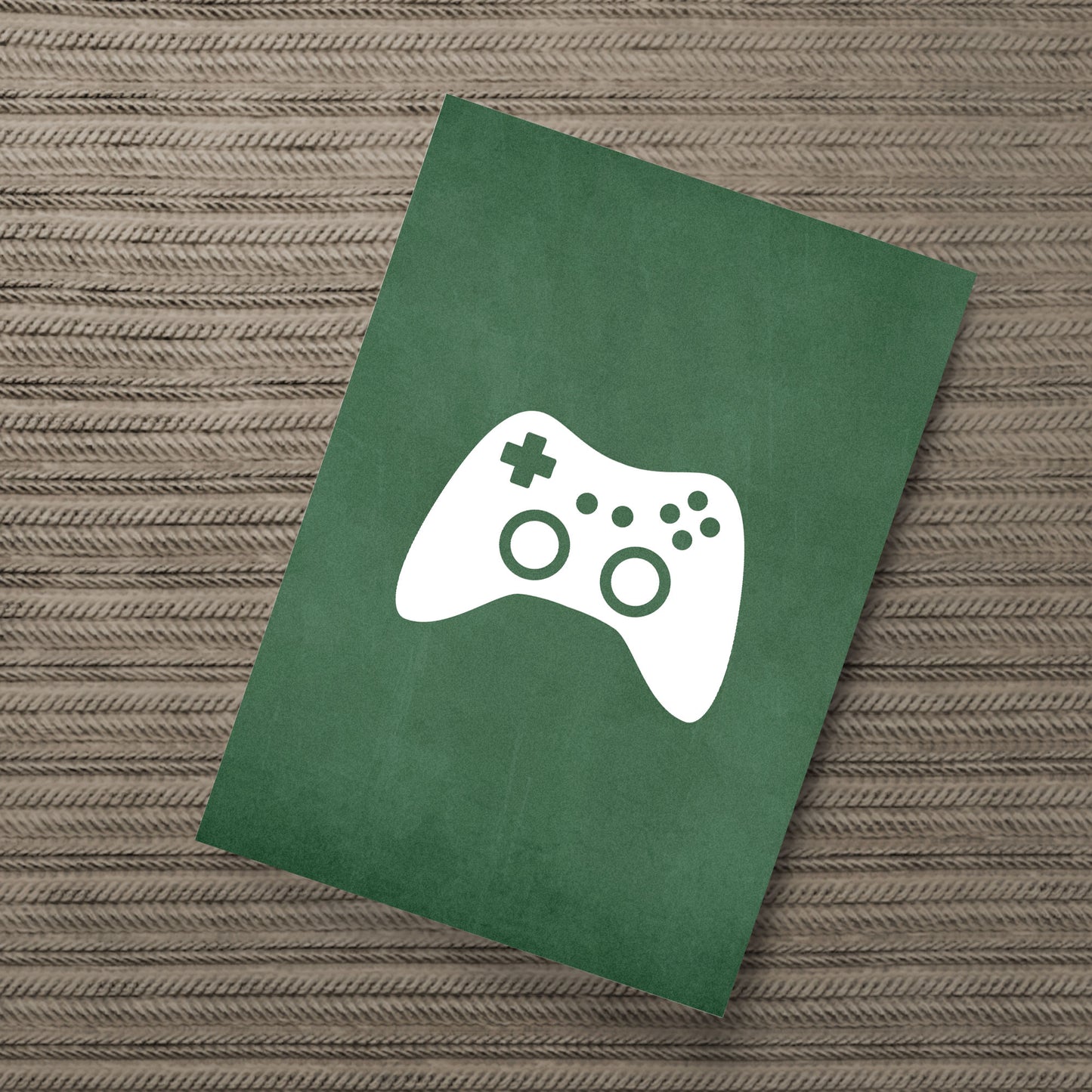 Green Gaming Print Gaming Poster Xbox Inspired Bedroom Sign