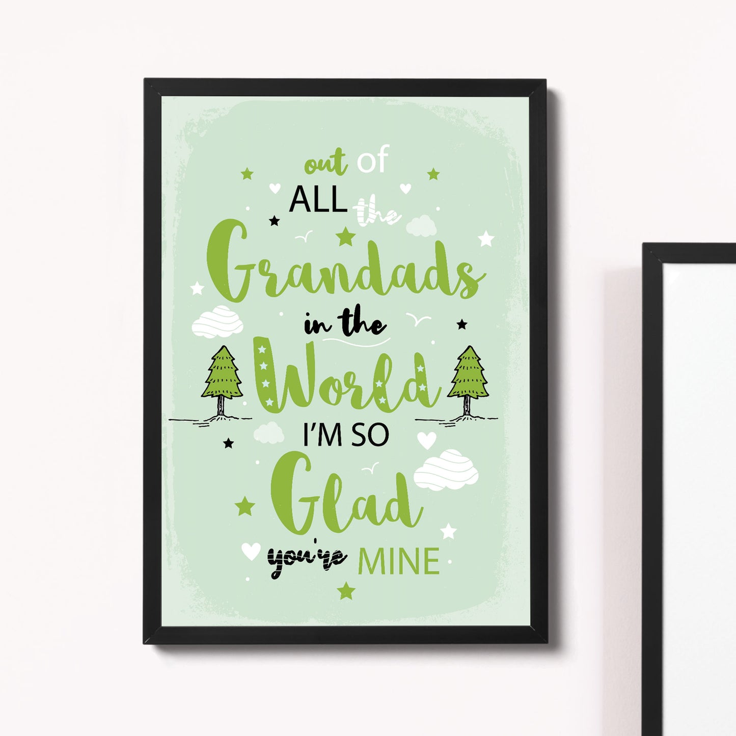 FRAMED Grandad Birthday Gift Grandad Gift From Granddaughter