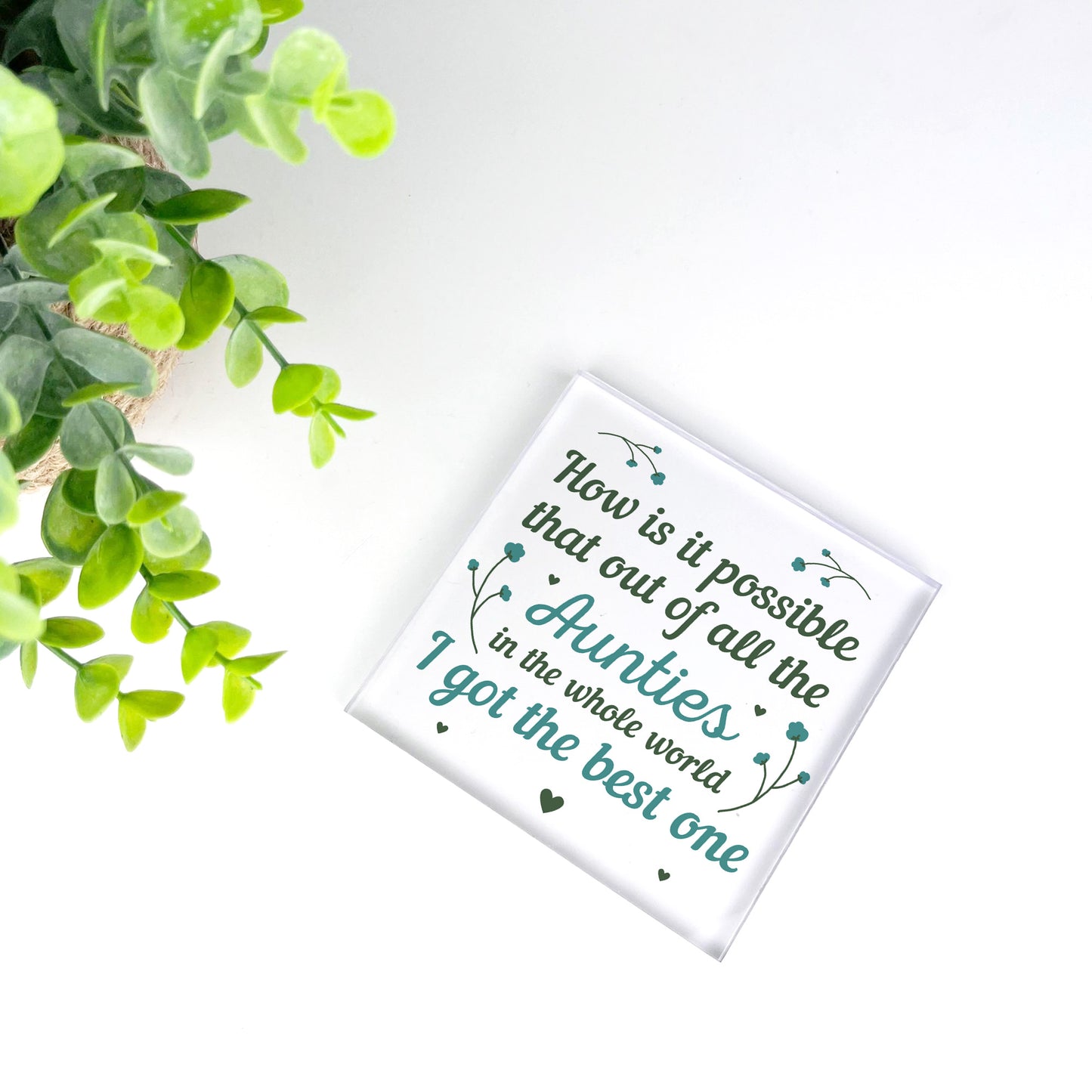 Auntie Plaque Auntie Birthday Gifts Auntie Gifts From Niece