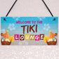 The Tiki Lounge Novelty Home Bar Sign Hanging Garden Bar Decor