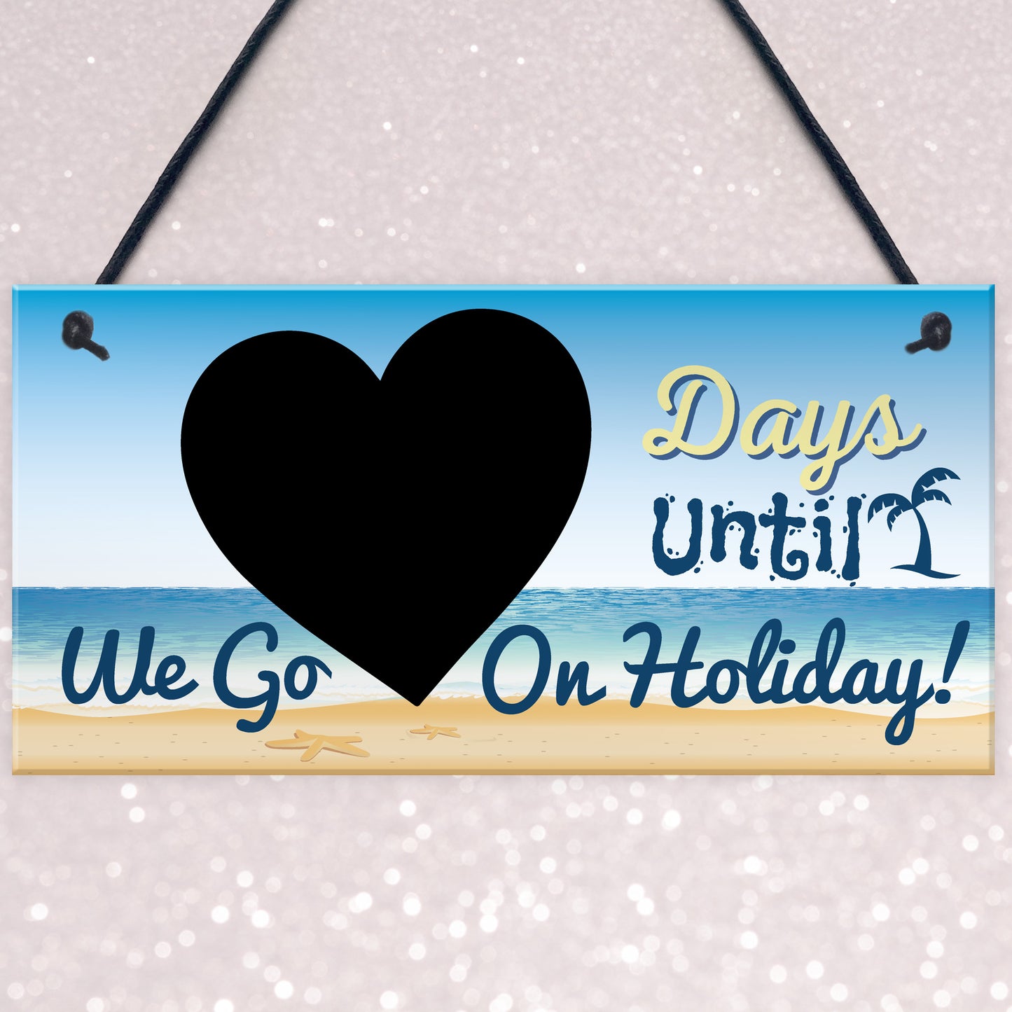 Chalkboard Countdown Days Until Holiday Plaque Sign Family Sign