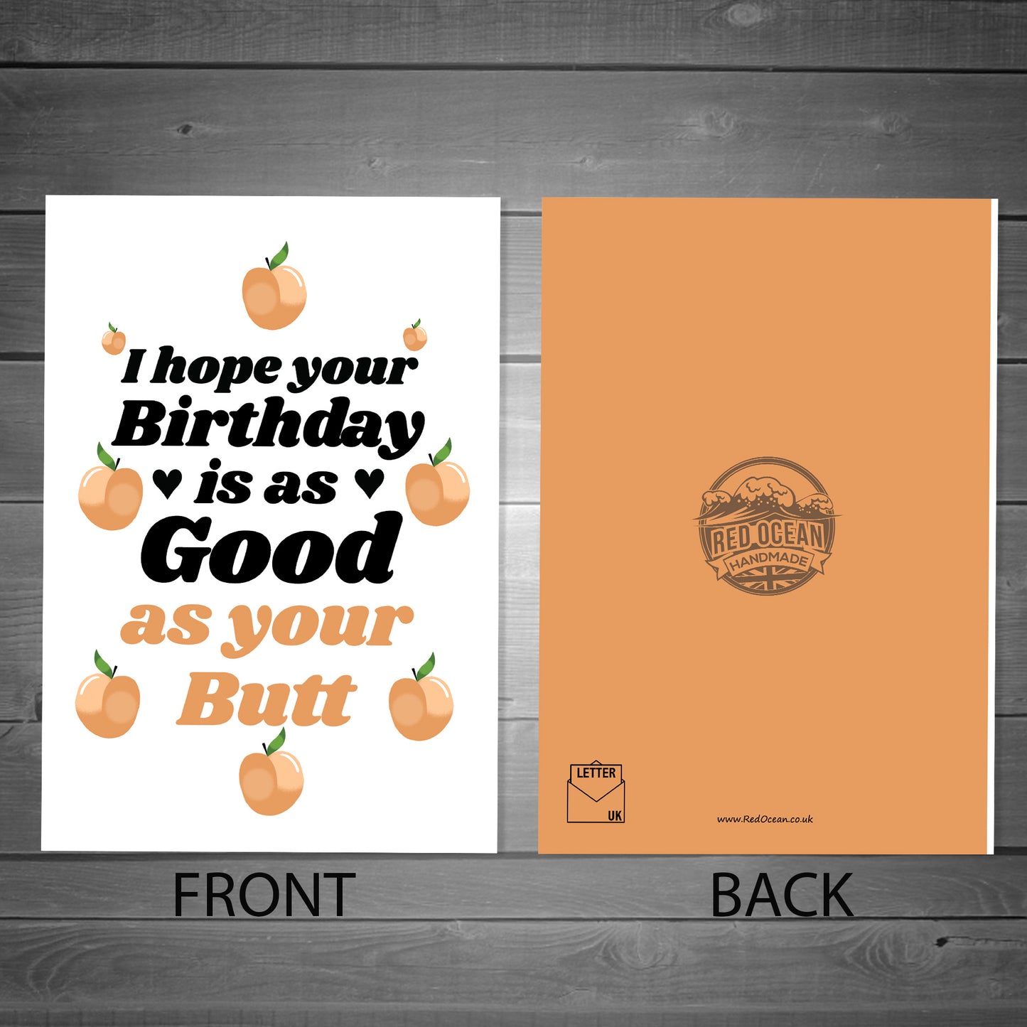 Funny Birthday Card For Girlfriend Butt Card Joke Card For Her