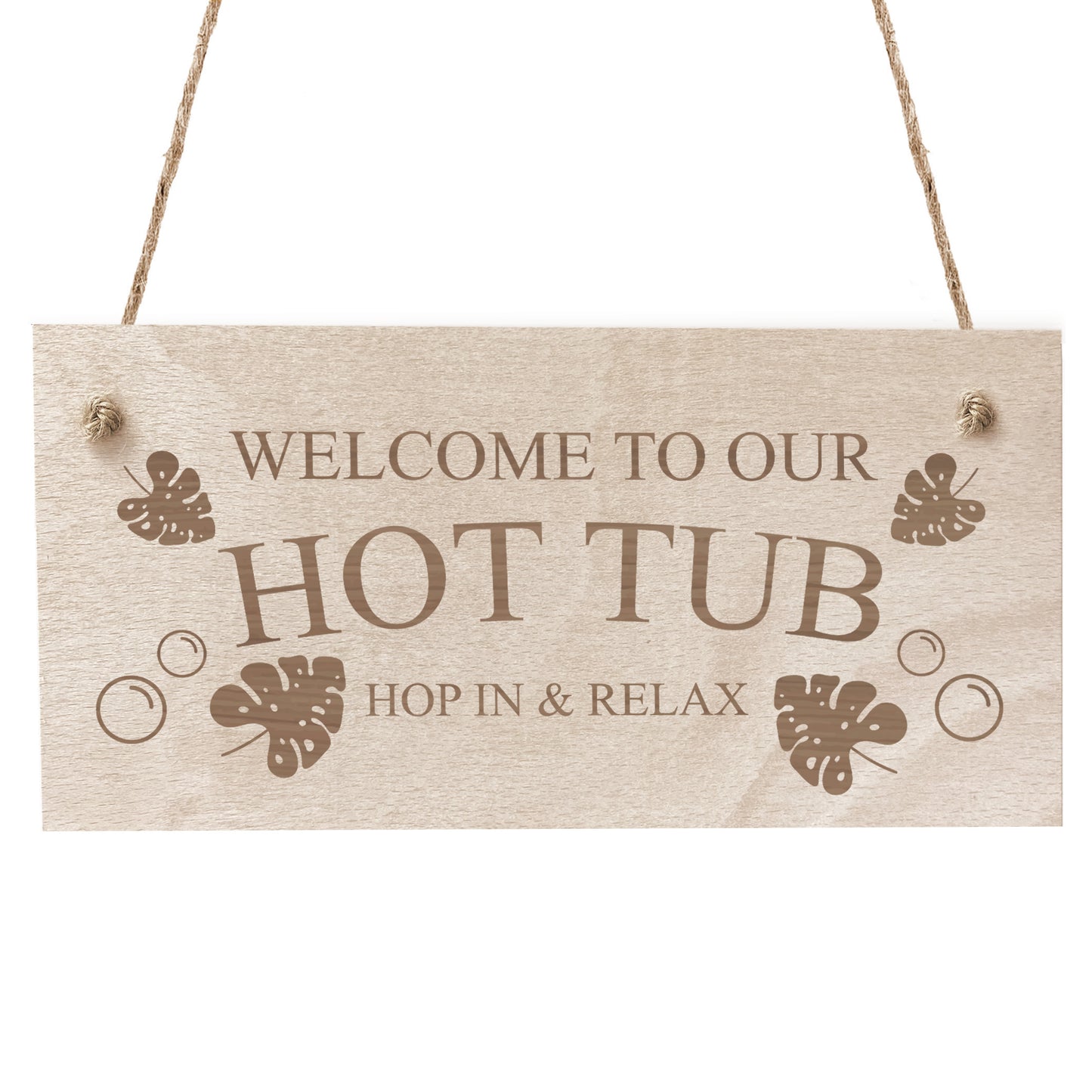 HOT TUB Sign Hot Tub Signs And Plaques Engraved Wood Shed Sign