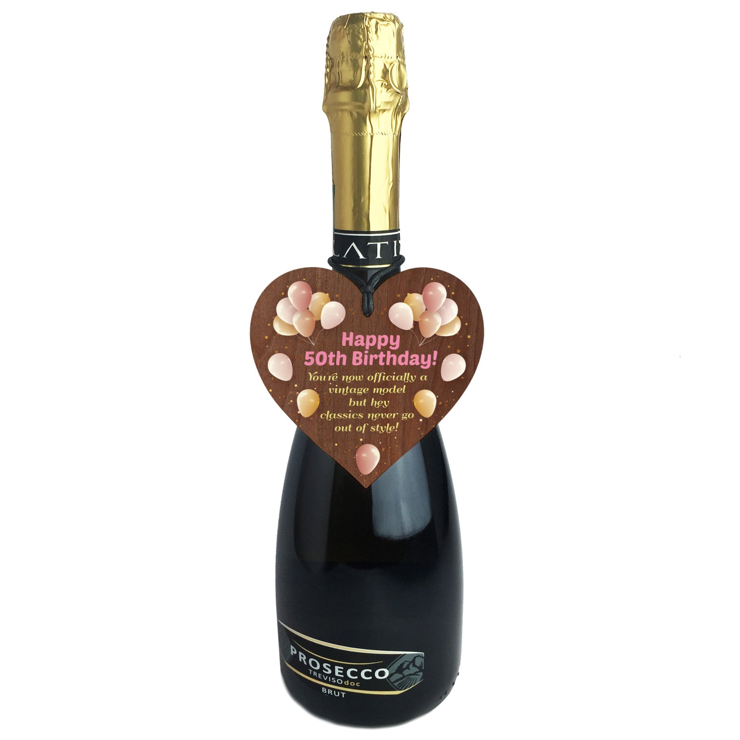 Unique Funny 50th Birthday Gifts for Women Wooden Heart