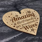 Girlfriend Gift Wife Gift Engraved Heart Engagement Wedding Gift
