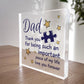 Gifts for Dad Acrylic Block Dad Gifts Dad Birthday Gifts Idea