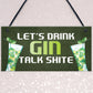 Funny Gin Bar Sign Hanging Home Bar Plaque Gin Gift For Him Her