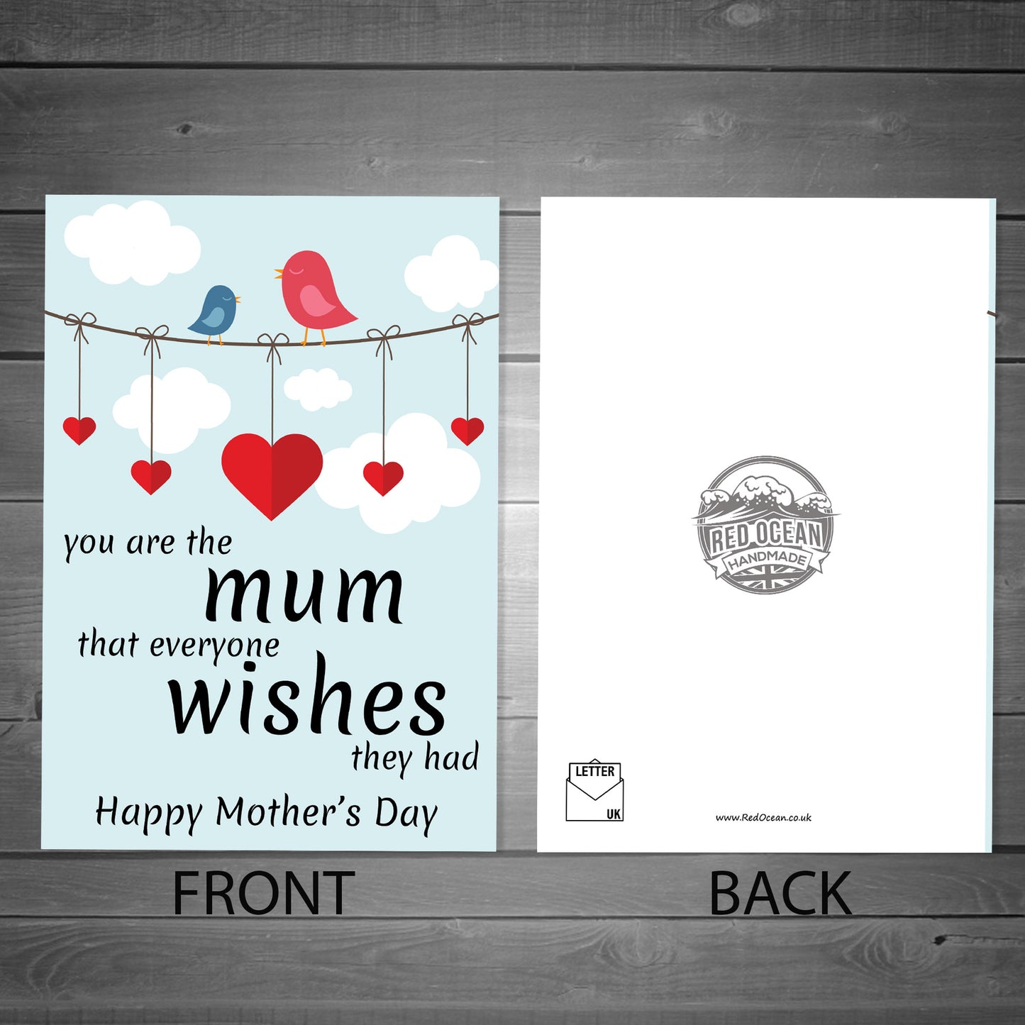 Novelty Mothers Day Card For Mum From Daughter Son Thank You