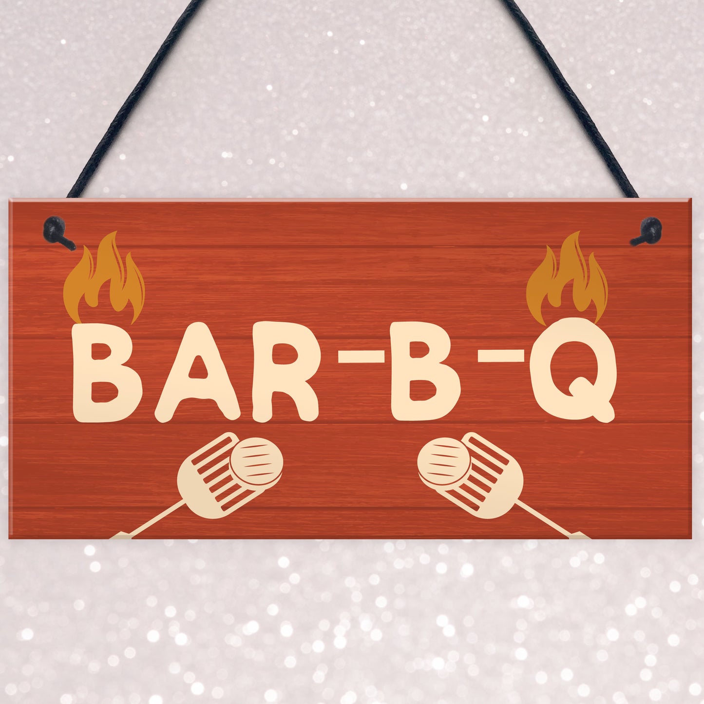 Quirky BBQ Sign Funny Garden Shed Man Cave Sign Gift For Men