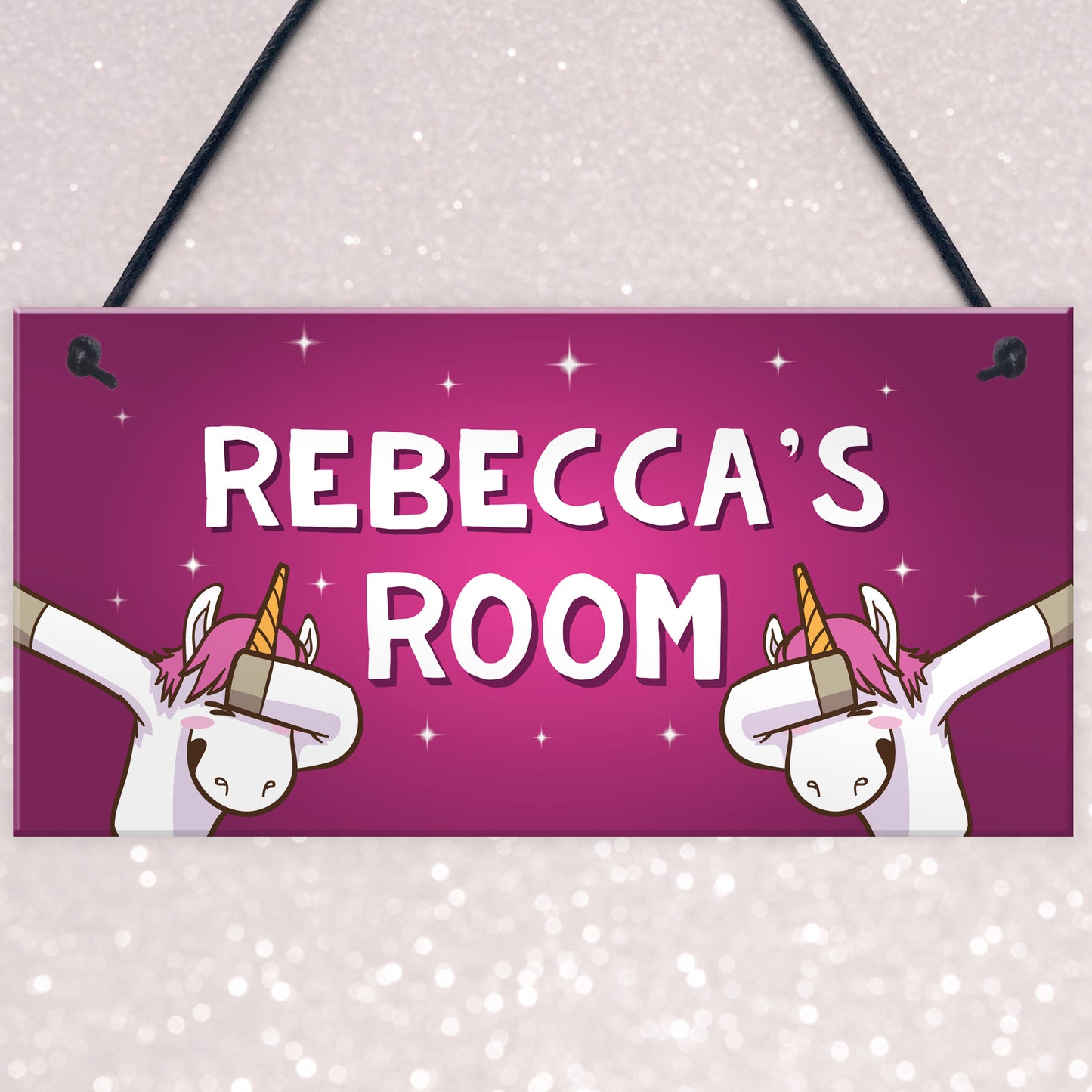 Girls Bedroom Sign Personalised Funny Unicorn Sign Unicorn Gift