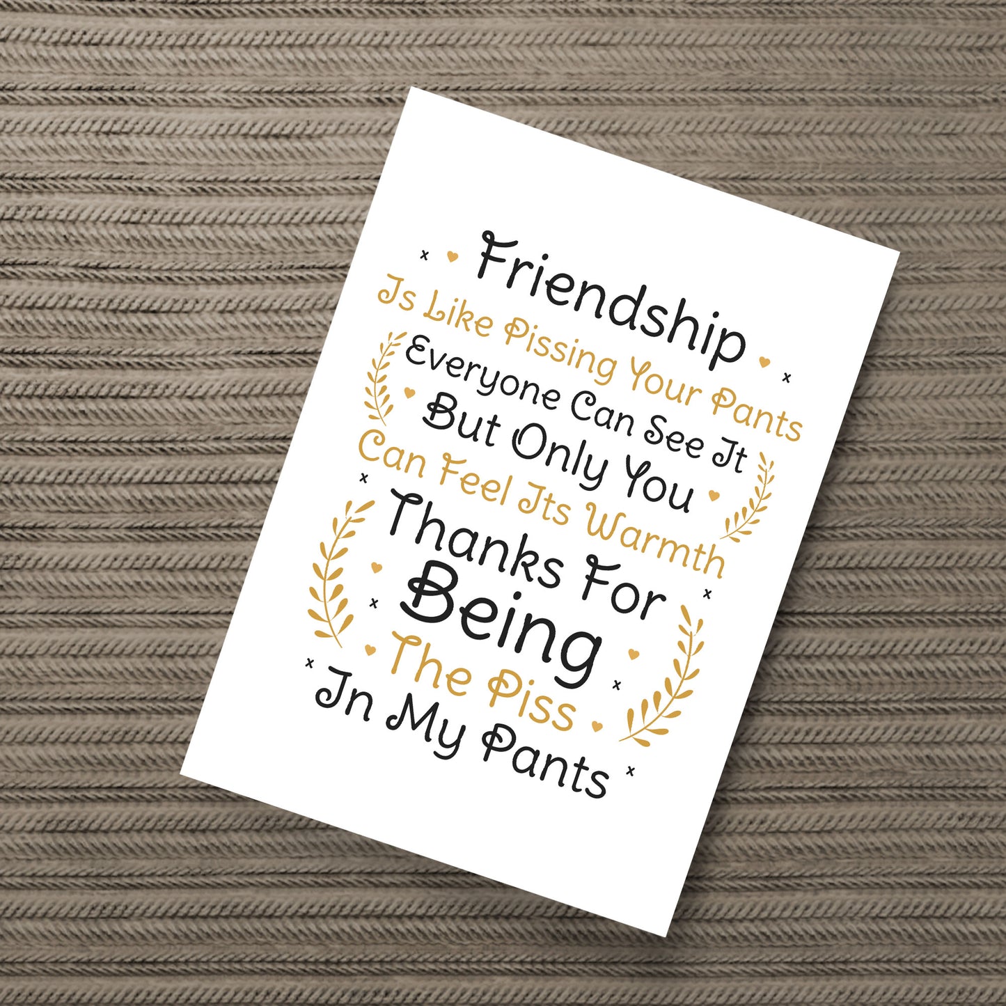 Best Friend Gift Funny Friendship Gift Print Thank You Birthday