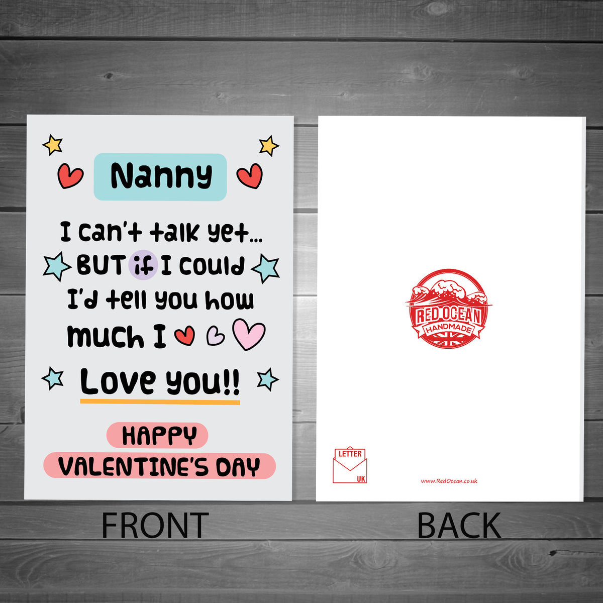 Happy Valentines Card For Nanny Card From New Baby Granddaughter