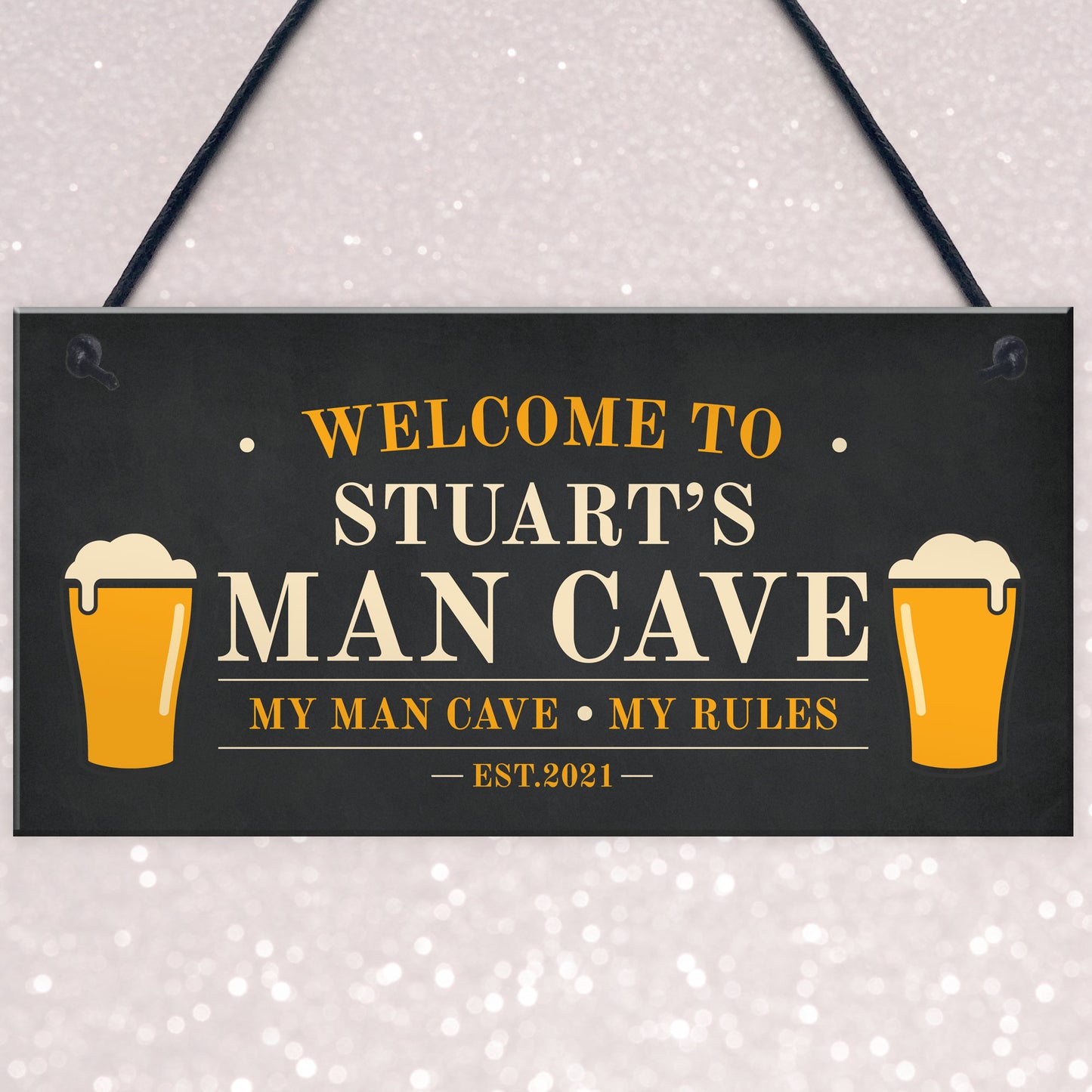 Personalised Man Cave Sign Funny Garden Shed Sign Gift For Men