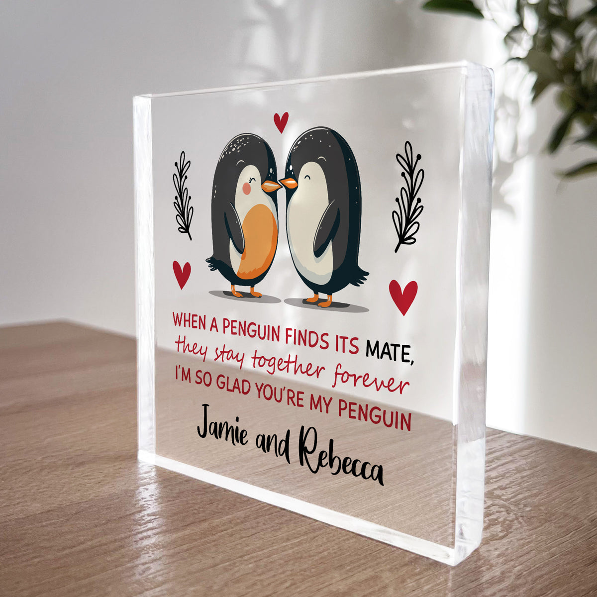 Gifts For Couple Penguin Gifts for Her Him PERSONALISED Husband