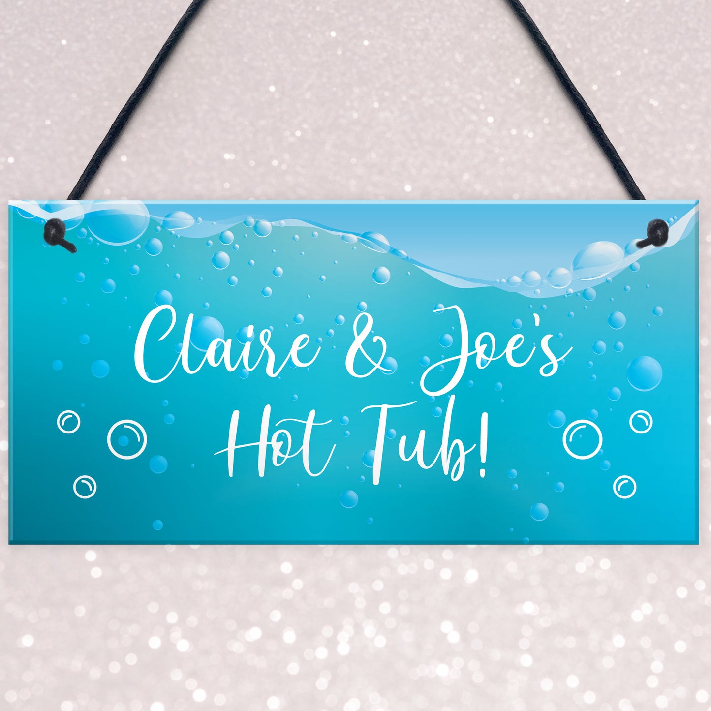 Fun Hot Tub Sign Accesories Personalised Garden Summerhouse