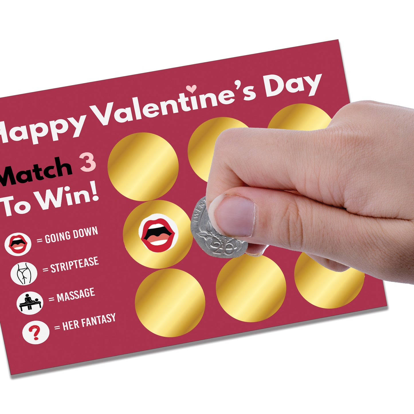 Funny Valentines Gift Naughty Scratch Card Rude Gift for Him Her