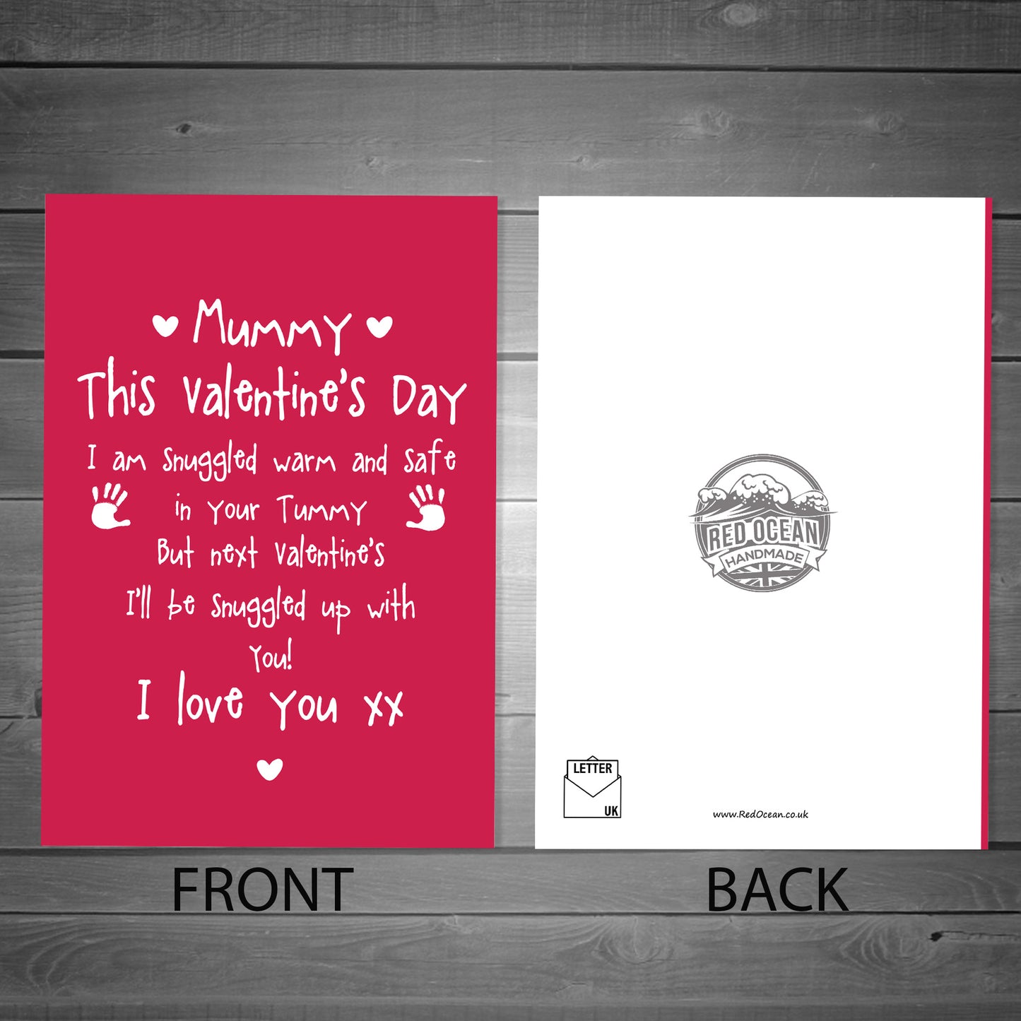 Cute Mummy to Be Valentines Card Love Baby Bump Poem
