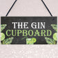 Funny Alcohol Sign Gin Gifts Man Cave Home Bar Pub Plaque