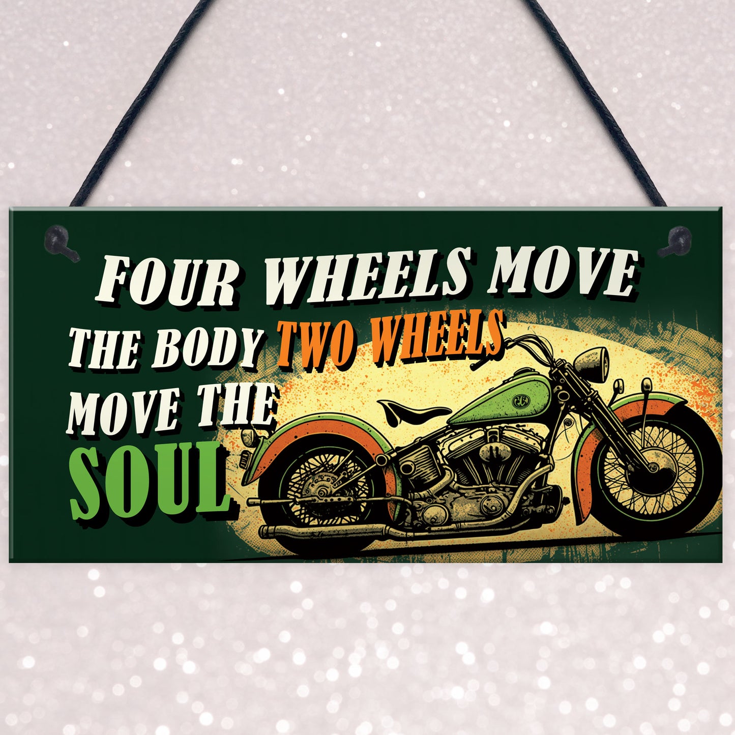 Novelty Style Motorcycle Motorbike Sign Man Cave Garage Decor