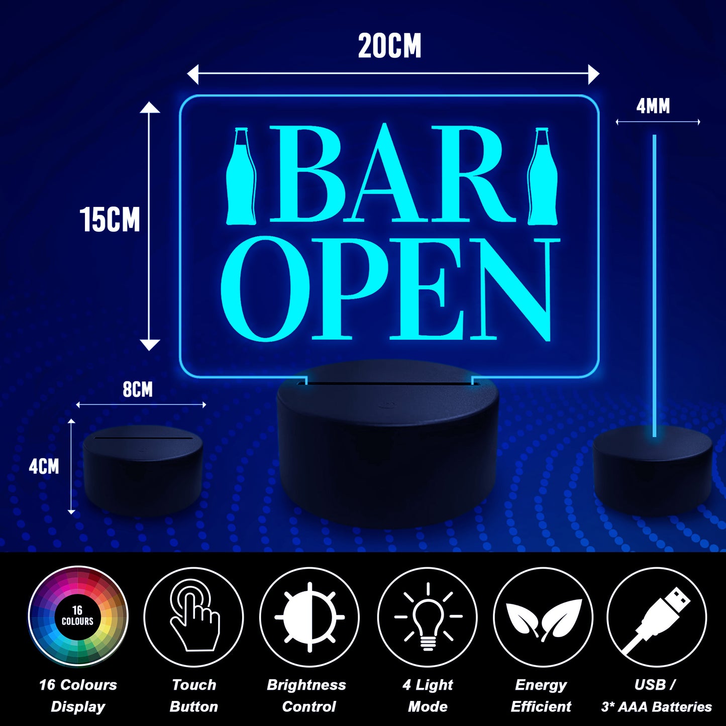 Neon Bar Sign Cocktail Sign LED Sign Beer Pub Man Cave Bar Sign