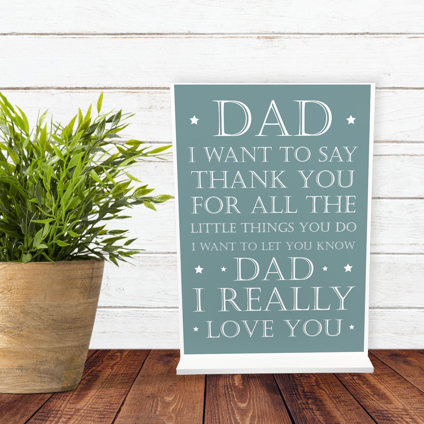 Dad Gifts Standing Plaque Birthday Fathers Day Gift For Dad