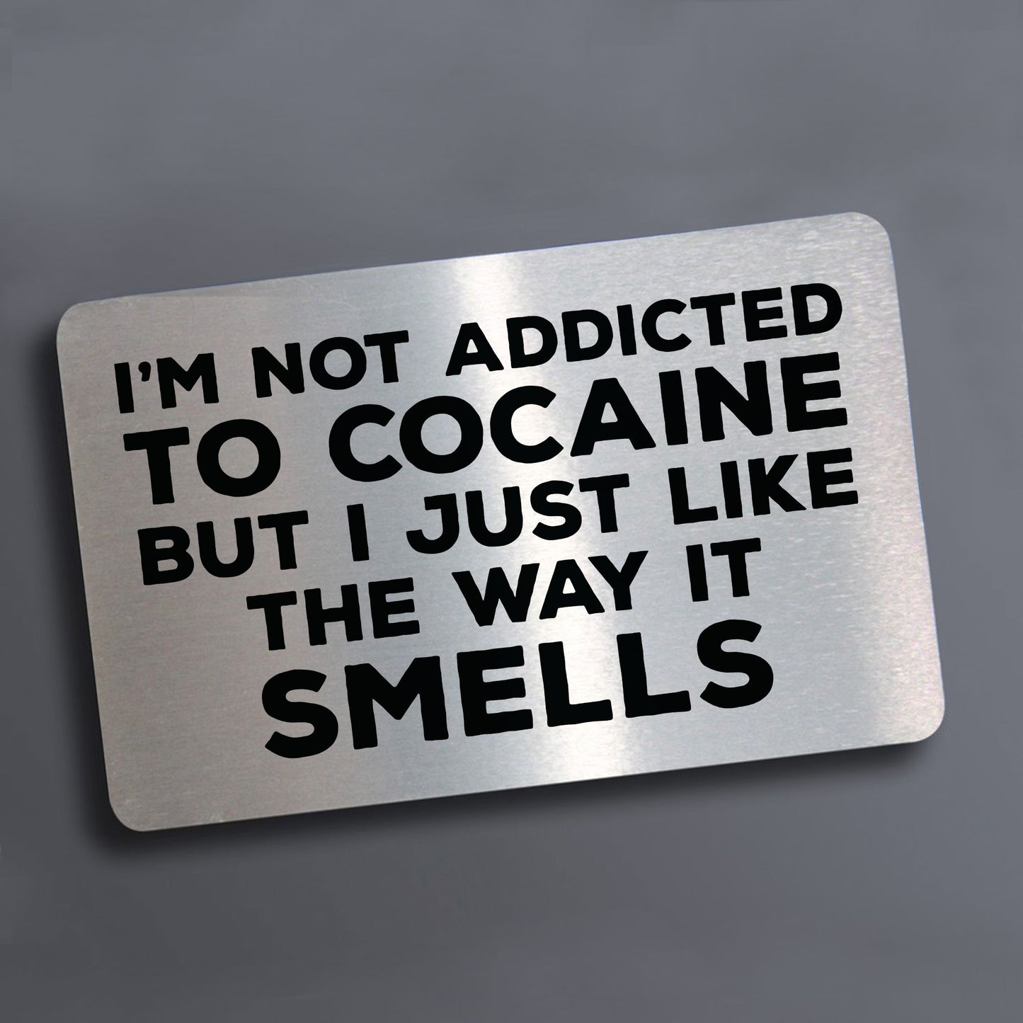 Rude Metal Wallet Card Birthday Gift For Men Him Novelty Joke