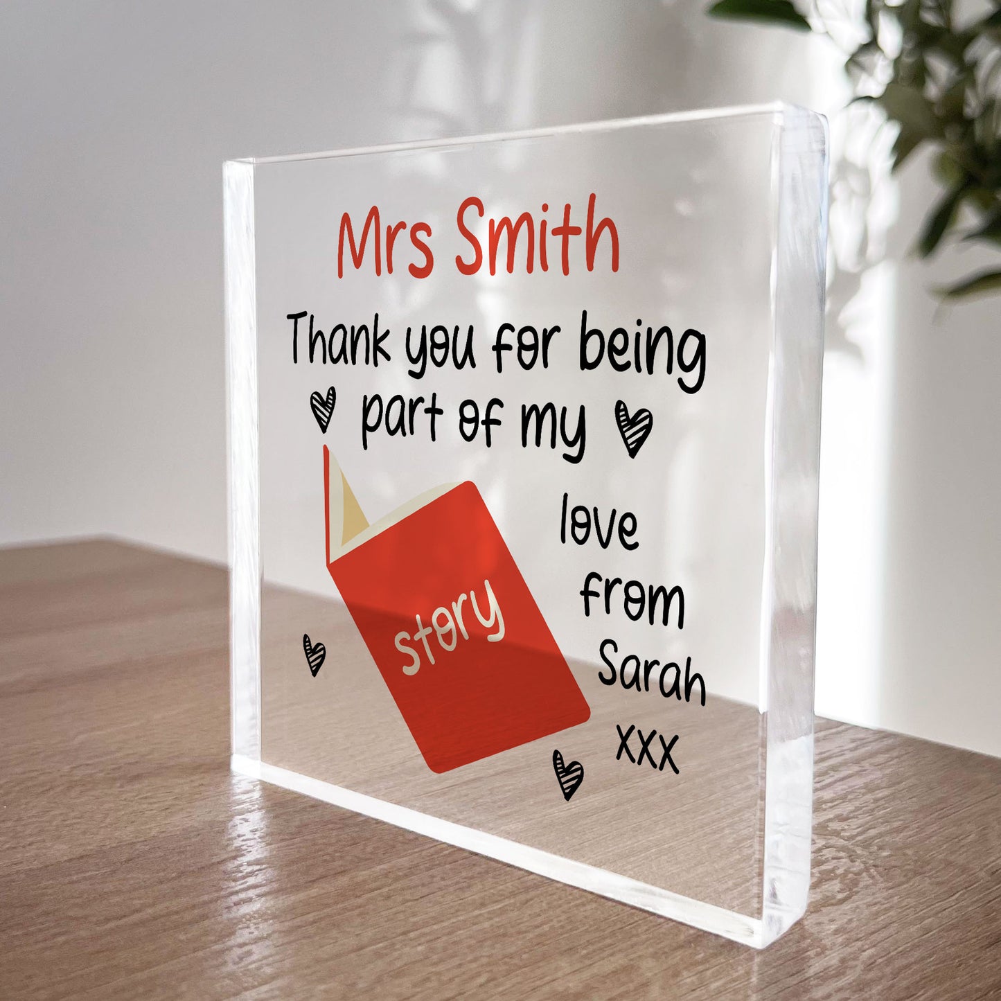 Personalised Best Teacher Gifts Thank You For Being Part Of
