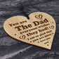 Dad Gift Engraved Heart Fathers Day Birthday Gift For Him