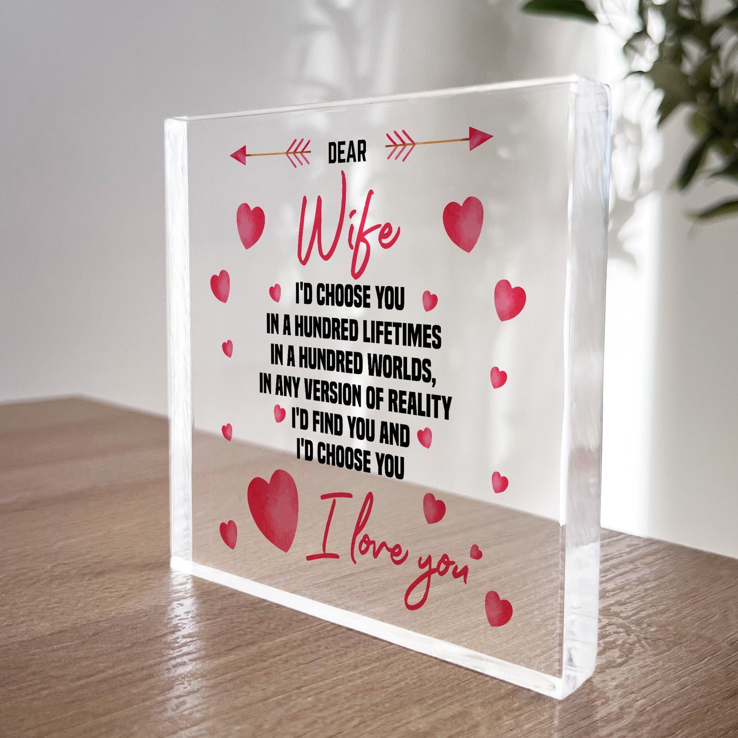 Gifts for Wife Acrylic Block Birthday Gifts For Her Wife Gifts