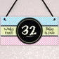 Baby Due Countdown Chalkboard Pregnancy Gift Hanging Plaque