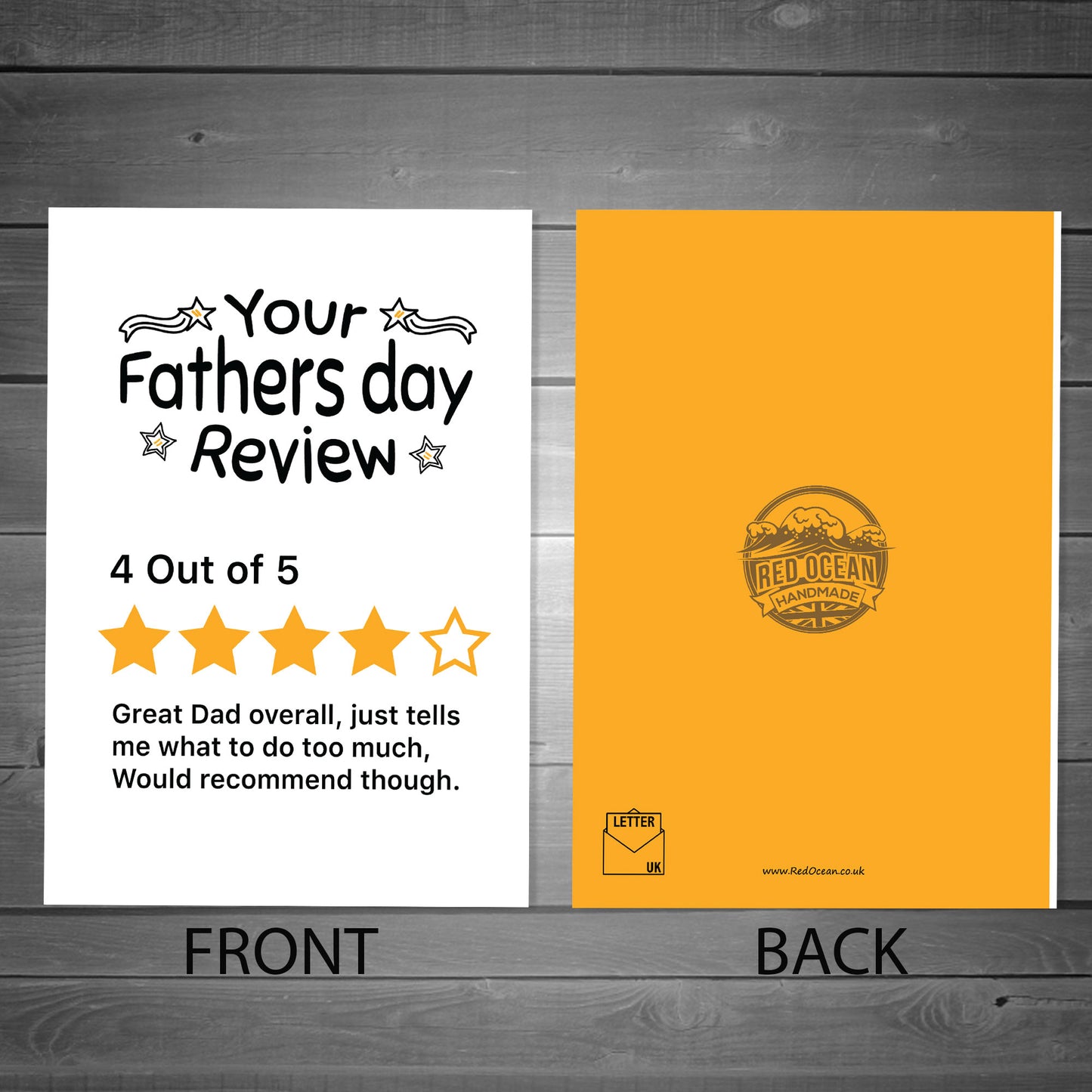 Dad Fathers Day Card Funny Fathers Day Card Review Card
