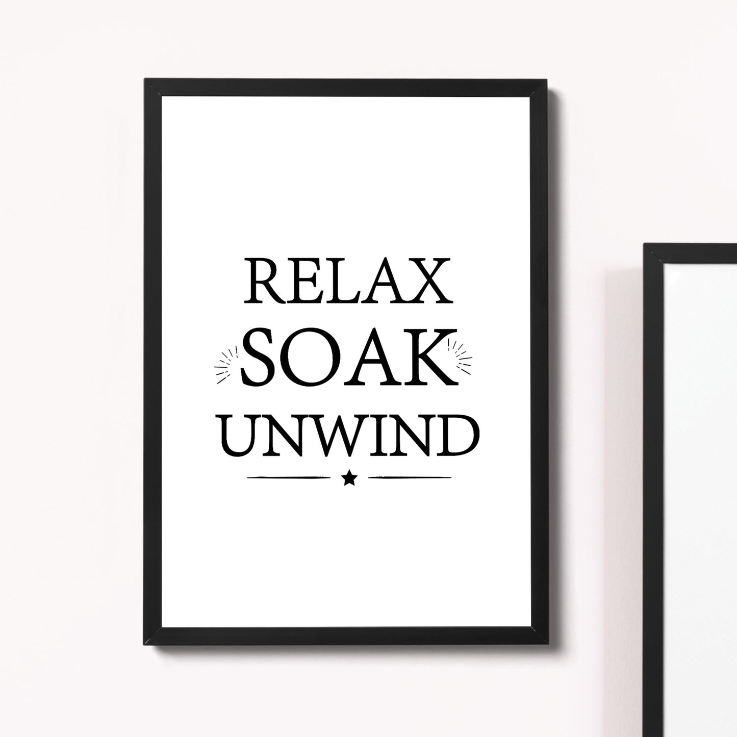 Bathroom Sign Hanging Wall Print Framed New Home Gift Home Decor