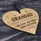 Grandad Gifts From Grandchildren Engraved Heart Birthday Xmas