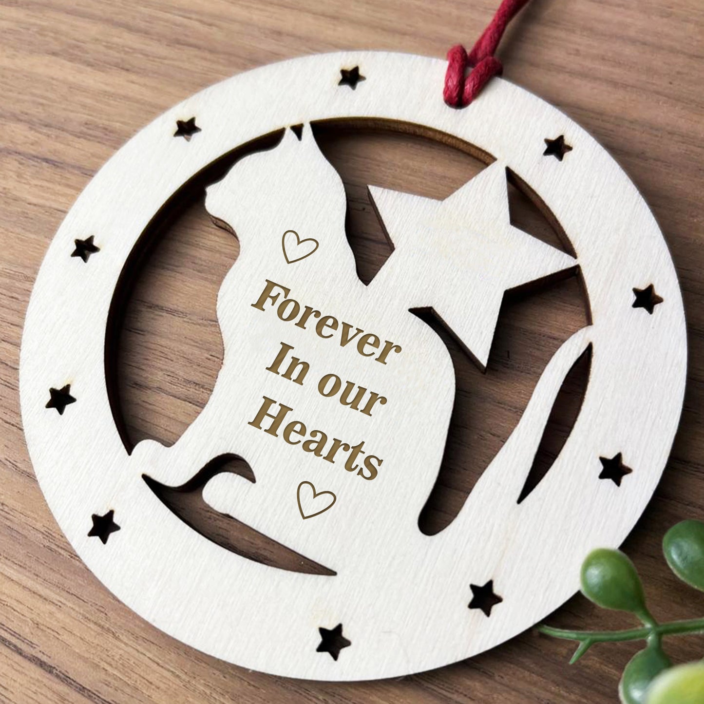 Cat Memorial Christmas Decoration Forever In Our Hearts