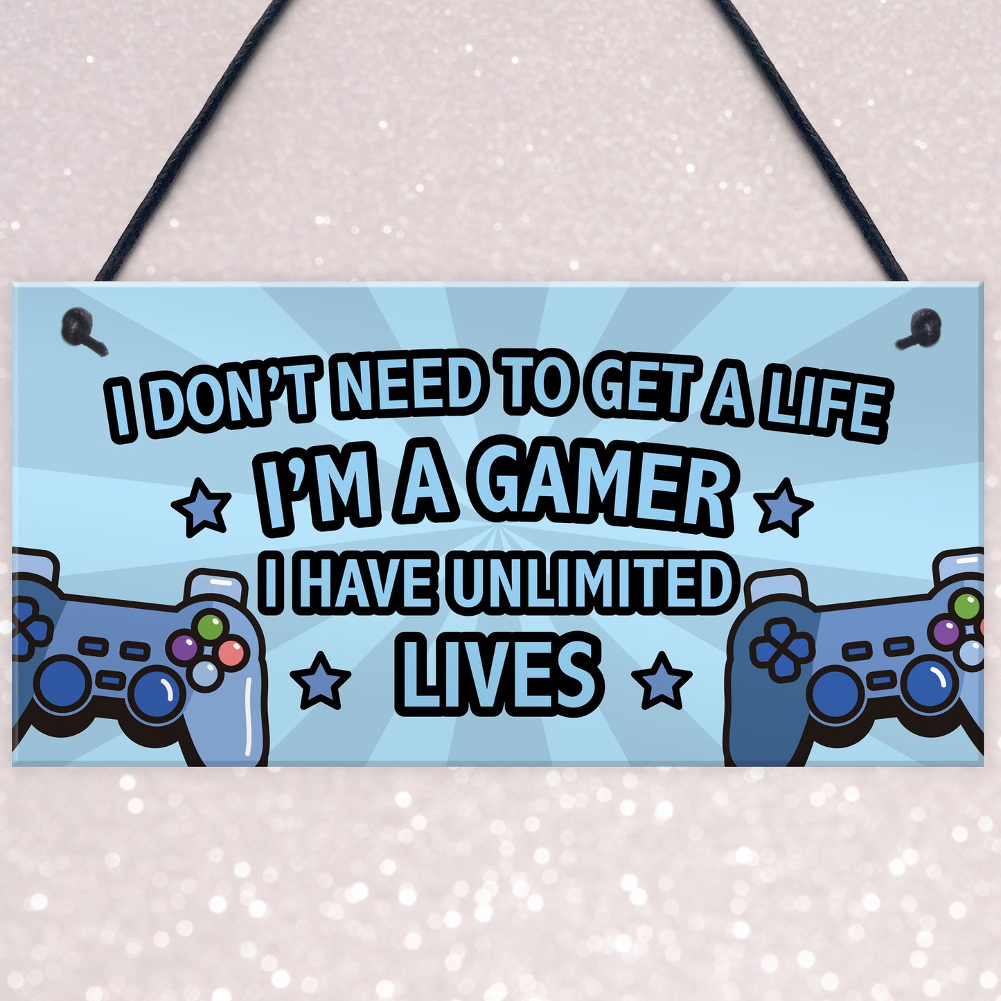 Gaming Sign Retro Gaming Gift For Boys Bedroom Man Cave Gift