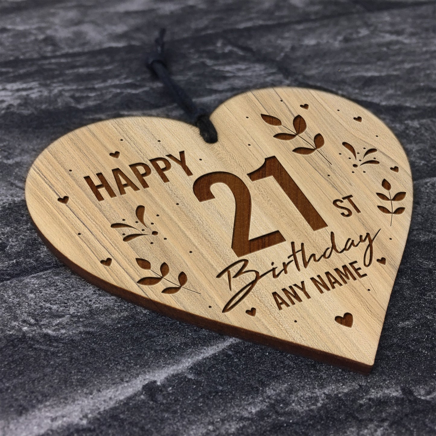 16th 18th 21st 30th Birthday Gift For Best Friend Engraved Heart