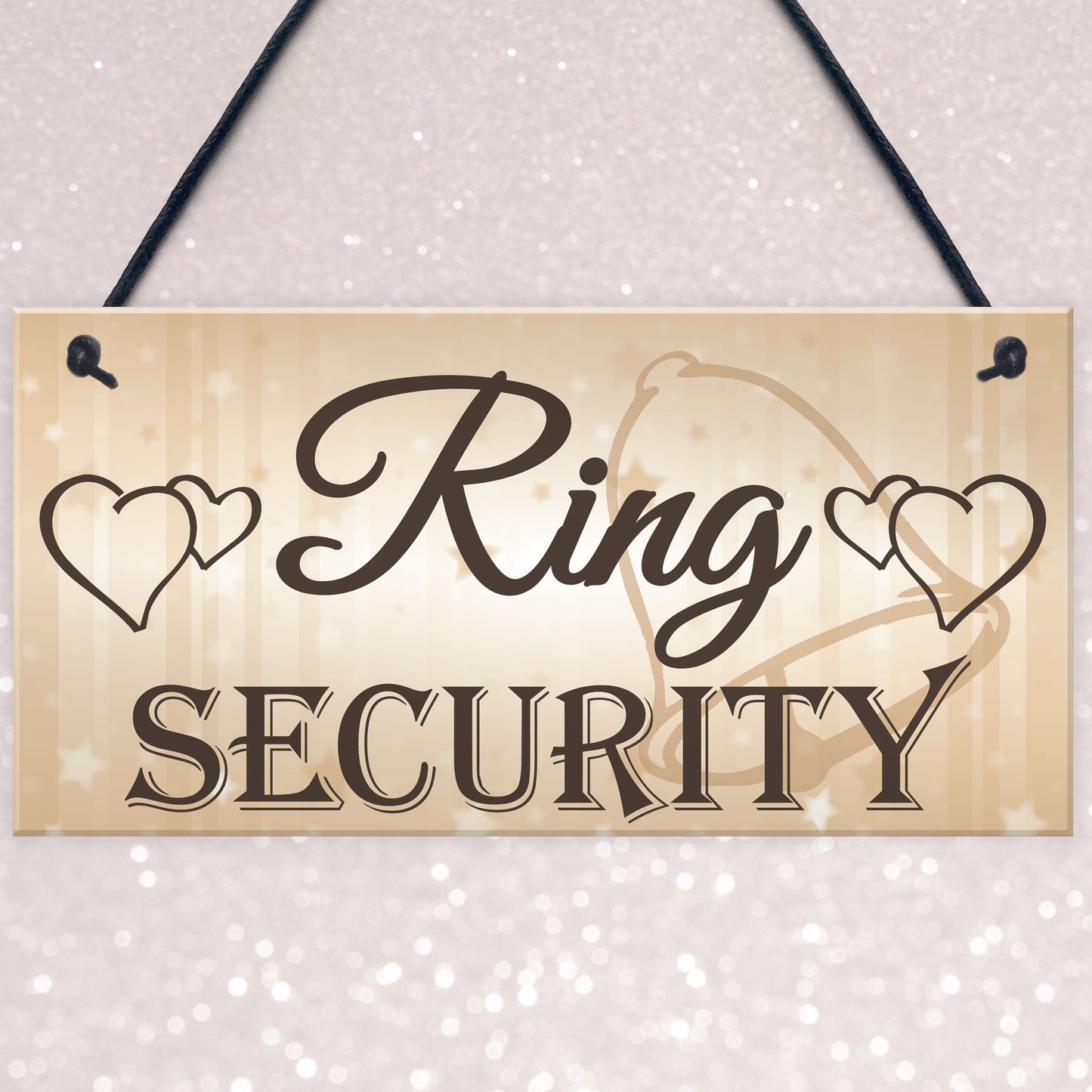 Shabby & Chic Wedding Sign Ring Security Pageboy Bestman Plaque