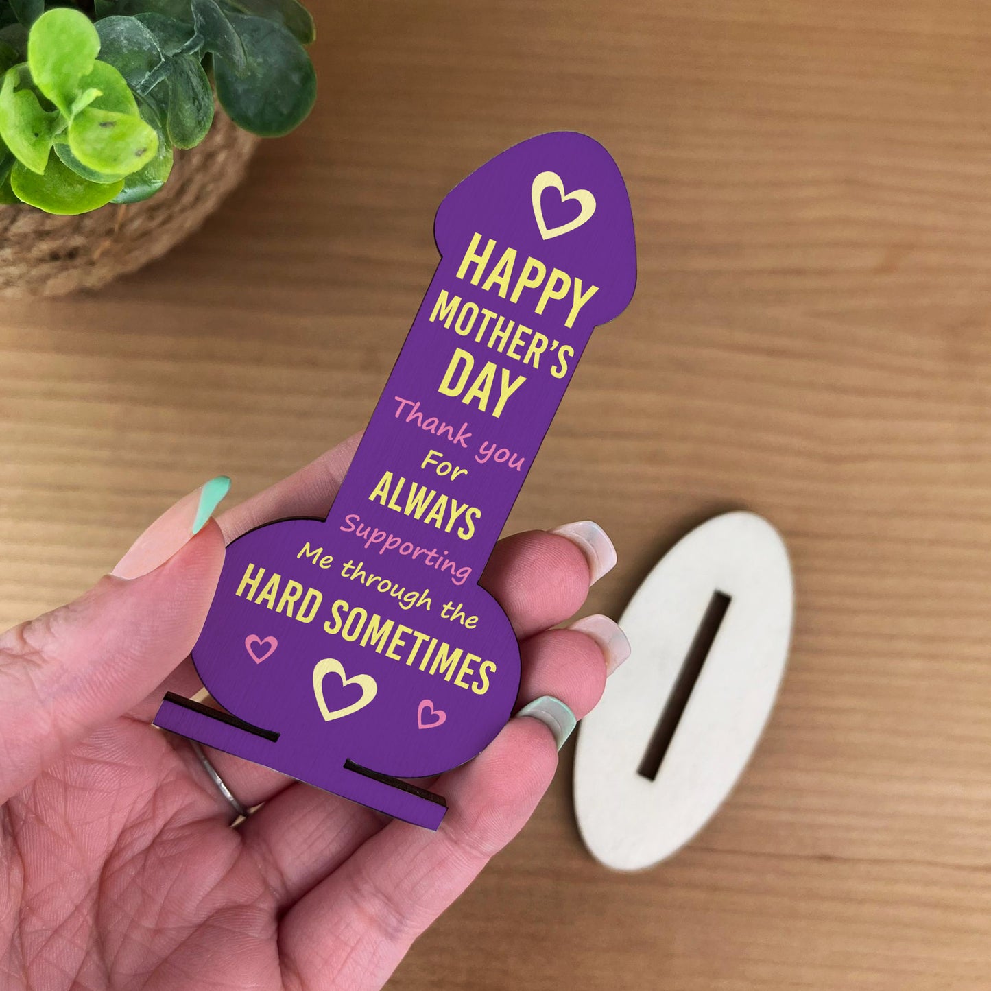 Thank You Gift For Mum On Mothers Day Wood Plaque Funny