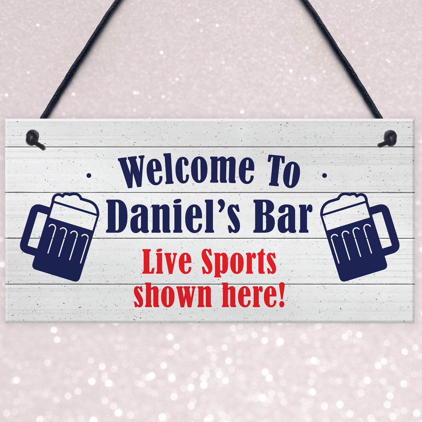 PERSONALISED Home Bar Sign Football Lover Alcohol Beer Gift