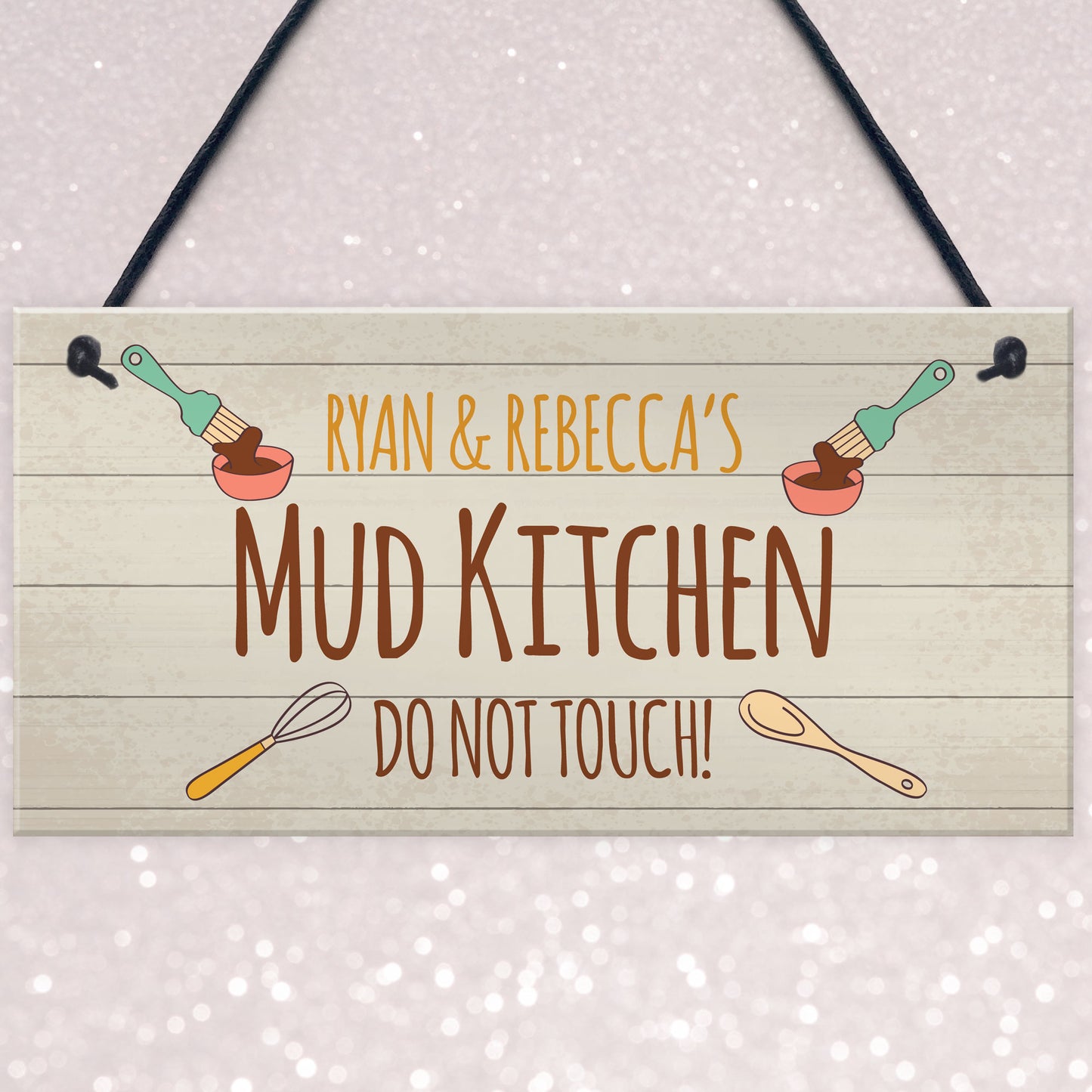 Any Name's MUD KITCHEN Sign Personalised Playroom Garden