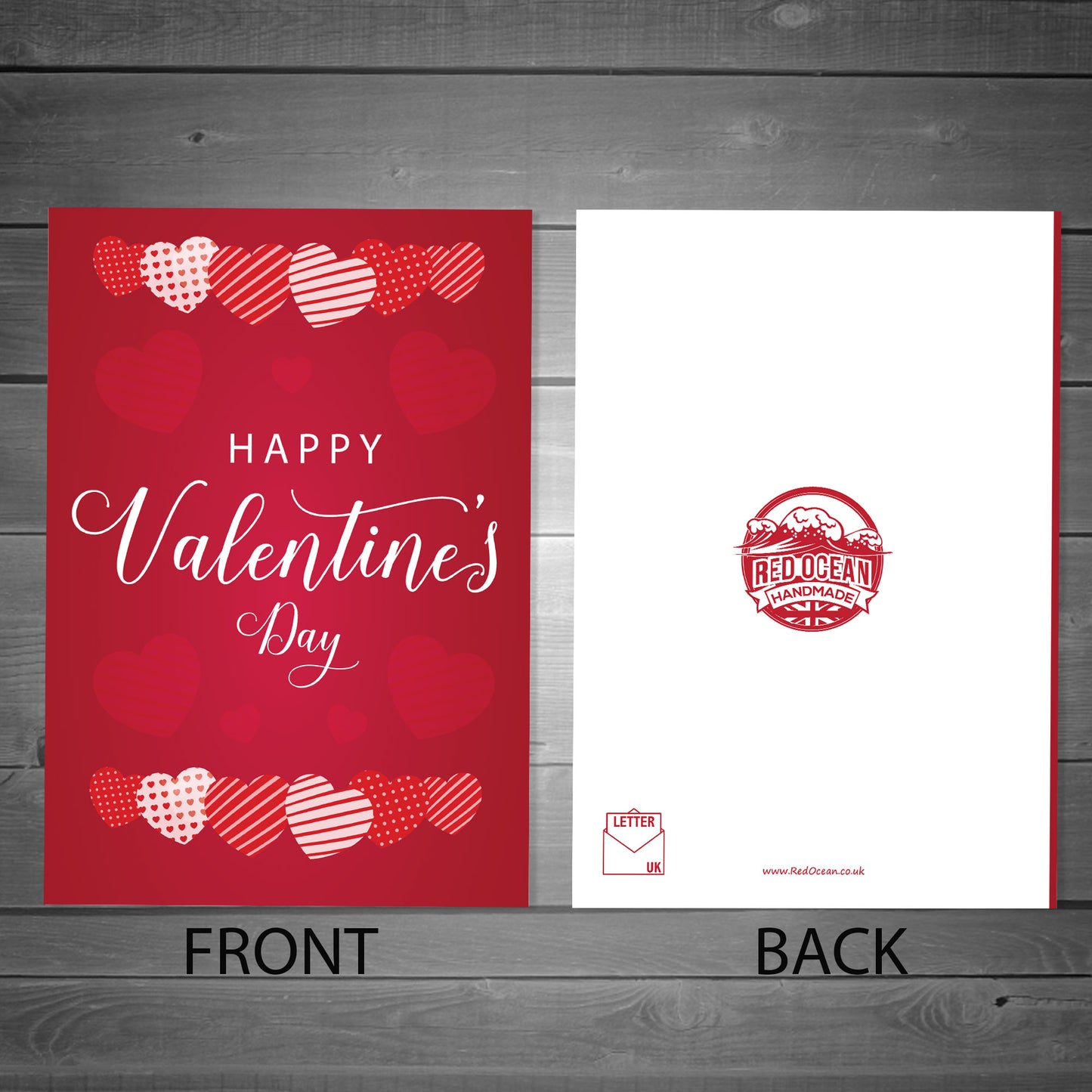 Valentines Day Card Cute Stripe Valentine Card For Girlfriend