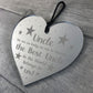 Novelty Uncle Gift For Birthday Christmas Engraved Heart